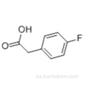 Ácido bencenacético, 4-fluoro CAS 405-50-5